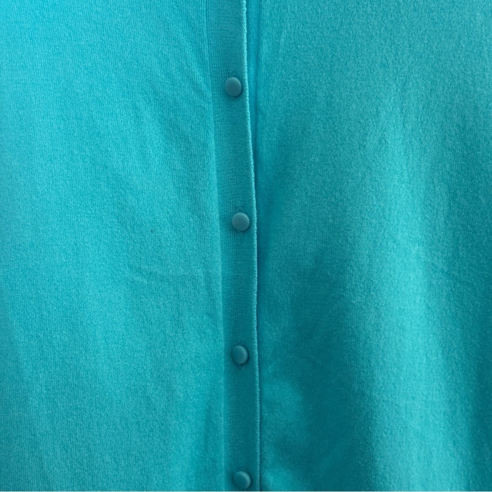 Crown & Ivy Turquoise Cardigan Sweater - Picture 2 of 9